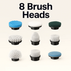 8 interchangeable brush heads