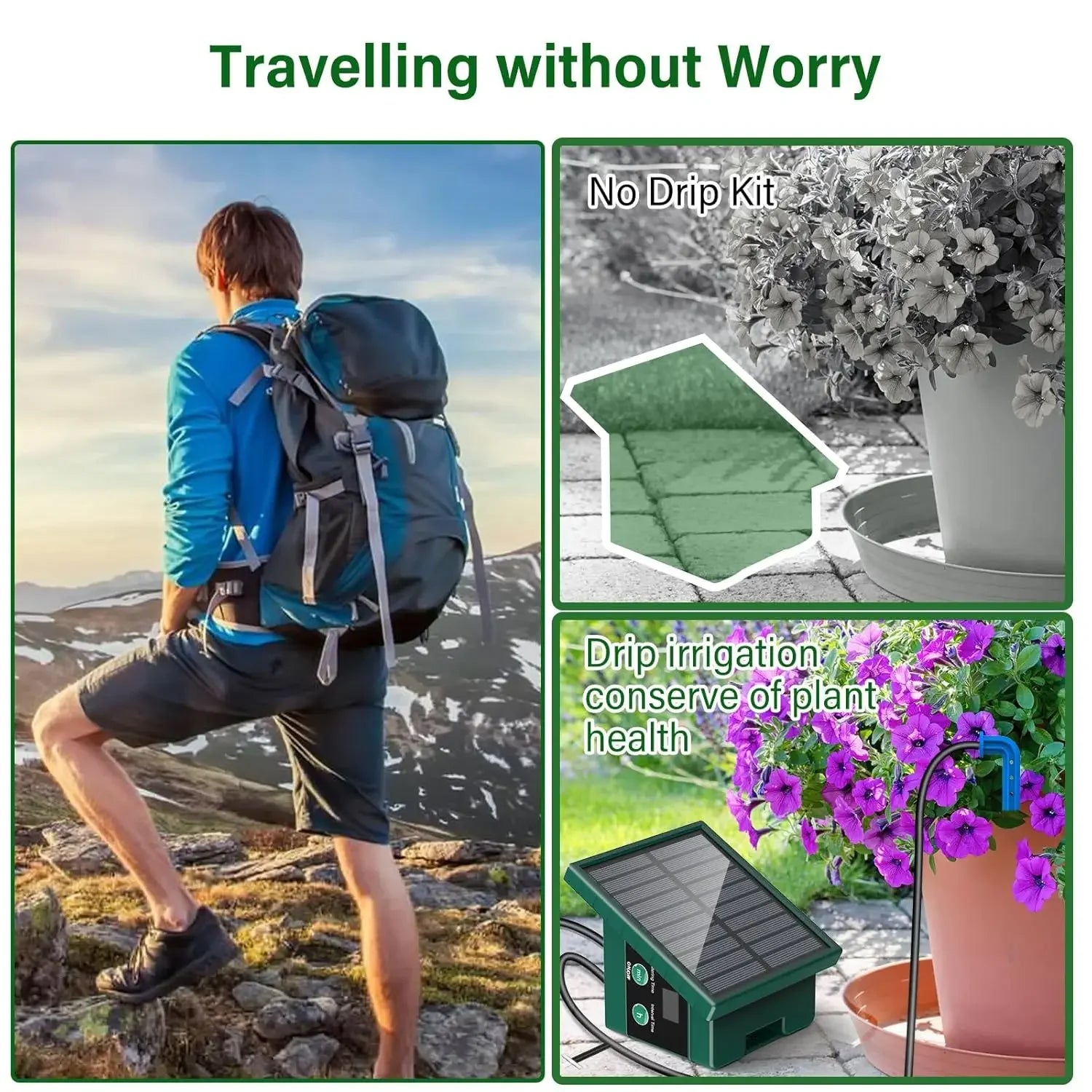 Hushé Solar Auto-Watering Kit