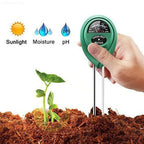 3-in-1 Soil Moisture Meter — Moisture · Light · pH