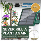 Hushé Solar Auto-Watering Kit — never kill a plant again